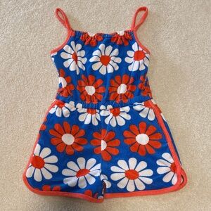 Mini Boden Strappy Towelling Playsuit